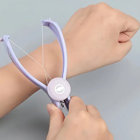 Resim Kadınlar için Paslanmaz Çelik İplik Aracı, Elektrik Gerektirmeyen Yüz Tüyü Temizleme Cihazı, Kullanımı Kolay, Tüm Cilt Tipleri İçin Güvenli, Yüz Tüyü Kesici|Zarif Metalik Bitiş|Dayanıklı Tasarım 