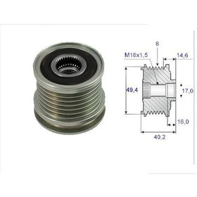 Resim VALEO 588014 ALTERNATÖR KASNAĞI GOLF III IV CADDY / FABIA OCTAVIA 