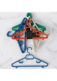 Resim 6 Adet 1. Kalite Plastik Elbise, Pantalon Ve Ceket Askısı, Kokusuz Ve Kalın Plastik Karışık 