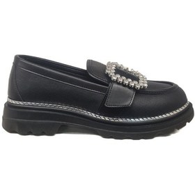 Resim Ventes Kemer Taşlı Kadın Loafer Ayakkabı 989515-5z Siyah 