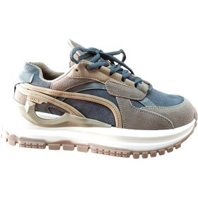 Resim Guja 25k331-2 Kadın Süet Sneaker Spor Ayakkabı Camel Siyah 