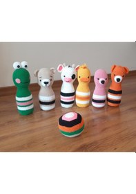 Resim Amigurumi Örgü Oyuncak Lobut Seti Hayvan Figürlü 