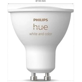 Resim Ecovibe Hue 4.2W Renkli Akıllı Spot Ampul GU10 Bluetooth Uyumlu, Alexa, ve Assistant ile Sesli Kontrol 