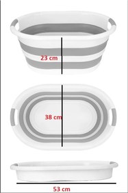 Resim Bayrak Global Katlanabilir Çamaşır Sepeti Oyuncak Sepeti 27 lt 