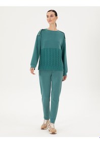 Resim Pierre Cardin Kadın Koyu Yeşil Eşofman Altı 50290934-vr079 Koyu Yeşil 