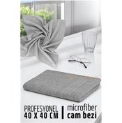 Resim Skygo ModaCar Çift Yüzeyli Profesyonel Microfiber Cam Bezi - Yüksek Kalite Temizlik Bezi 40 x 40 cm 