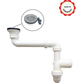 Resim Dallmer Yer Kazandıran Lavabo Sifonu Evye Sifonu, Paslanmaz Delikli Süzgeçli, 50LIK Çıkış, Lavabo Dolabında ve Çekmecesinde Lavabo ve Evye Altında Duvara Bitişik Montajlı Koku Önleyici S Sistemi 