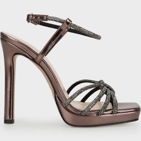 Resim Lela Yüksek Topuklu Abiye Bayan Ayakkabı 347H3061844 Platin 