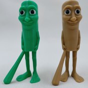 Resim 3D Baskılı Tung Tung Tung Sahur Lilili Lalila Karakter Figürü - Şirin Yeşil & Kahverengi PET Masa Dekoru, Pil Gerekmez, İç Mekan/Dış Mekan Kullanımı, Arkadaşlar ve İş Arkadaşları için Komik Ofis Hediyesi, Ev Dekorasyonu 