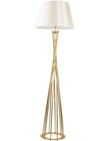 Resim Rys Retro Lambader Köşe Lambası Gold Krem Başlık 45cm Başlık 