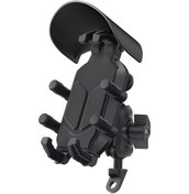 Resim Mufunye Motosiklet Telefon Tutucu Titreşim Sönümleyicili Hırsızlık Önleyici Motosiklet Cep Telefonu 