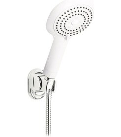 Resim Mafsallı Duş Seti + 3 Fonksiyonlu El Duşu Beyaz 