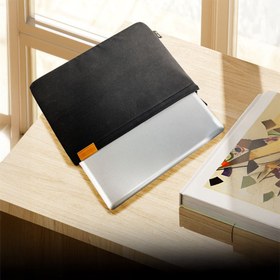 Resim Lenyes LB512 Omuz Askılı 14 inç Su Geçirmez Laptop Çantası - Gri 