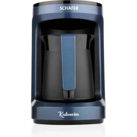 Resim Schafer Kahvecim Otomatik Türk Kahve Makinesi-Mavi 