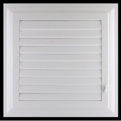 Resim Genel Markalar Menfez Banyo Wc Tuvalet Havalandırma Plastik Panjur Beyaz 35x35 CM 1059428 