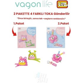 Resim 4'lü Saç Toka Seti Önce Birleştir,sonra Tak 2 Paket 4 Adet Gönderilir Yapı Toka Seti Ff 7101-7113 