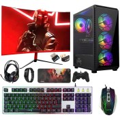 Resim Turbox TX2297 Intel Core I7 2600 8gb Ram 256GB SSD 500GB HDD 4gb GT730 23.6'' Curved Freedos Masaüstü Oyun Bilgisayarı 