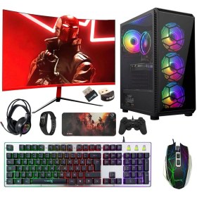 Resim Turbox TX2297 Intel Core I7 2600 8gb Ram 256GB SSD 500GB HDD 4gb GT730 23.6'' Curved Freedos Masaüstü Oyun Bilgisayarı 