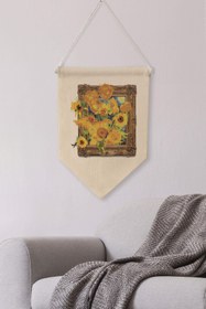Resim Balkon Pinterest Duvar Dekoru, Van Gogh Sanat Serisi, Kanvas Flama Askılı Duvar Örtüsü NO:414 - Renkli - 4 / 21 x 30 