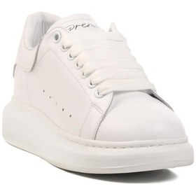 Resim Ayakmod Premium 02028 M Beyaz Hakiki Deri Erkek Sneaker Beyaz 