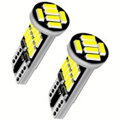 Resim Yüksek Parlaklıkta 4014 Lamba Boncukları ile 2'li Paket LED Araba Sinyal Işıkları Ampulleri T10 W5W, 26 adet, 360° Ölü Açı Matris Düzenlemesi Yok, Gölgelik Yok, Eşit Aydınlatma, Sarı/Beyaz/Kırmızı/Mavi Dört Renk Mevcut, 12V DC için Uygun 