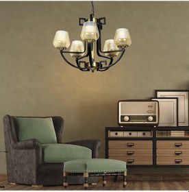 Resim Nevada 5Li Modern Genç Odası Retro Salon Avize 