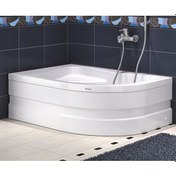 Resim Shower 90X120 Ferısya Asimetrik Oval Mini Küvet 