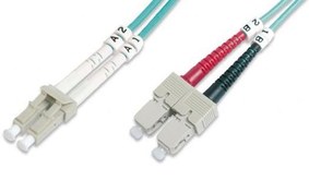 Resim DK-2532-20/3 Digitus LC-SC Fiber Optik Patch Kablo, 20 metre, Multimode, Duplex, 50/125, OM3 