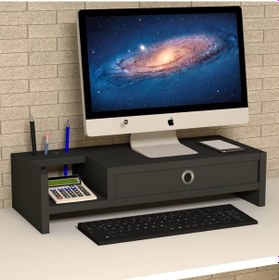 Resim Emkawood Mira Monitör Yükseltici Laptop Sehpası Siyah 