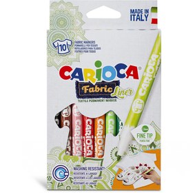 Resim Carioca Keçeli Kumaş Boya Kalemi Fine 10 lu 