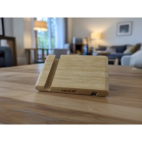 Resim IKEA Bergenes Telefon Tablet Standı Bambu 