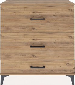 Resim Arges Şifonyer 3 Çekmeceli 88x30x96 Çam-çam Atlas Çam 