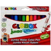 Resim Globox Keçeli Kalem Jumbo Yıkanabilir 12 Li 3379 