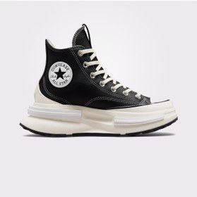Resim Converse Run Star Legacy Cx Foundational Unisex Siyah Deri Platform Sneaker 