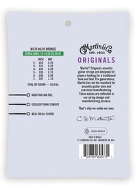 Resim Martin M170 Akustik Gitar Teli 10-47 80/20 Ekstra Ligh 