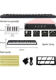 Resim Jwin Jdp-3088 Tuş Hassasiyetli 88 Tuşlu Dijital Piyano - Siyah 