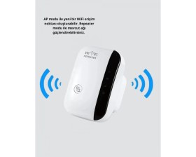 Resim MiraLive Kablosuz Internet Genişletici 2.4ghz Wifi Repeater Kolay Kurulumlu 