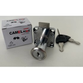 Resim Camel King 36 mm Dolap ve Çekmece Kilidi - Anahtarlı Metal Gövde (2 Paket- 2 kilit + 4 anahtar) 