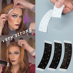 Resim 36 adet Su Geçirmez Peruk Bant - İki Taraflı, Nefes Alabilen ve Güçlü Yapışkan Dantel Ön Bant, Peruklar, Tüyler ve Saç Parçaları İçin Esnek Şeffaf Peruk Bantı Unisex Yetişkinler 
