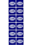 Resim Hella Damla Etiket Pulu 12'Li Mavi - Plaka Pul Sticker 