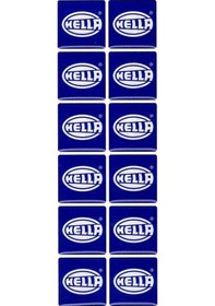 Resim Hella Damla Etiket Pulu 12'Li Mavi - Plaka Pul Sticker 