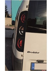 Resim EYBA STİCKER stop farı led görünümlü folyo STİCKER kaplama doblo çizim-birebir uyumlu 