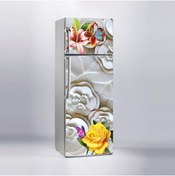 Resim Jasmin2020 Kabartma Gül ve Kelebekler Buzdolabı Sticker Kaplama Etiketi 
