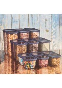 Resim Vip Ahmet VP-056 Kumsal Kare Saklama Kabı 18'li Mavi - Şeffaf 