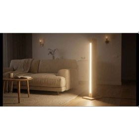 Resim 100'lük Masif Ahşap Gece Lambası Açık Ahşap 