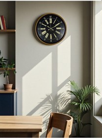 Resim Zentime 36 Cm Kahverengi Duvar Saati Açık 