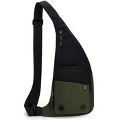 Resim Moveevo Askeri Yeşil Nilon Askı Çantası - Hafif, Su Geçirmez Outdoor Spor Turizm Çalışma Gezinti Çantası Yeşil 