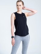 Resim Vienfit Kadın Yumuşak Dokulu Dikişsiz Spor Tshirt - Limber Tank Top Siyah 
