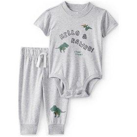 Resim Carter's Erkek Bebek Body Pantolon Set 1u270510 Gri 
