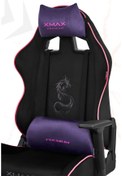 Resim XMAX / Rio Balerion Terletmez Kadife Kumaş Siyah Gaming Oyuncu Koltuğu / 120 Kg Taşır 